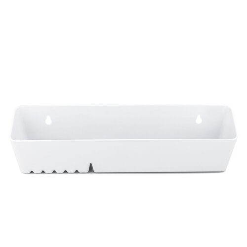 M-Series Tip-Out Tray with Soap Container and Ring Peg 11" White