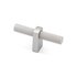 Luca Knurled Designer T-Knob, Lacquered Silver