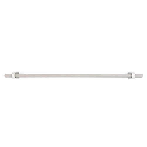 Luca Knurled Designer Pull, 320mm, Lacquered Silver