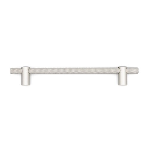 Renate Knurled Designer Pull, 160mm, Lacquered Silver