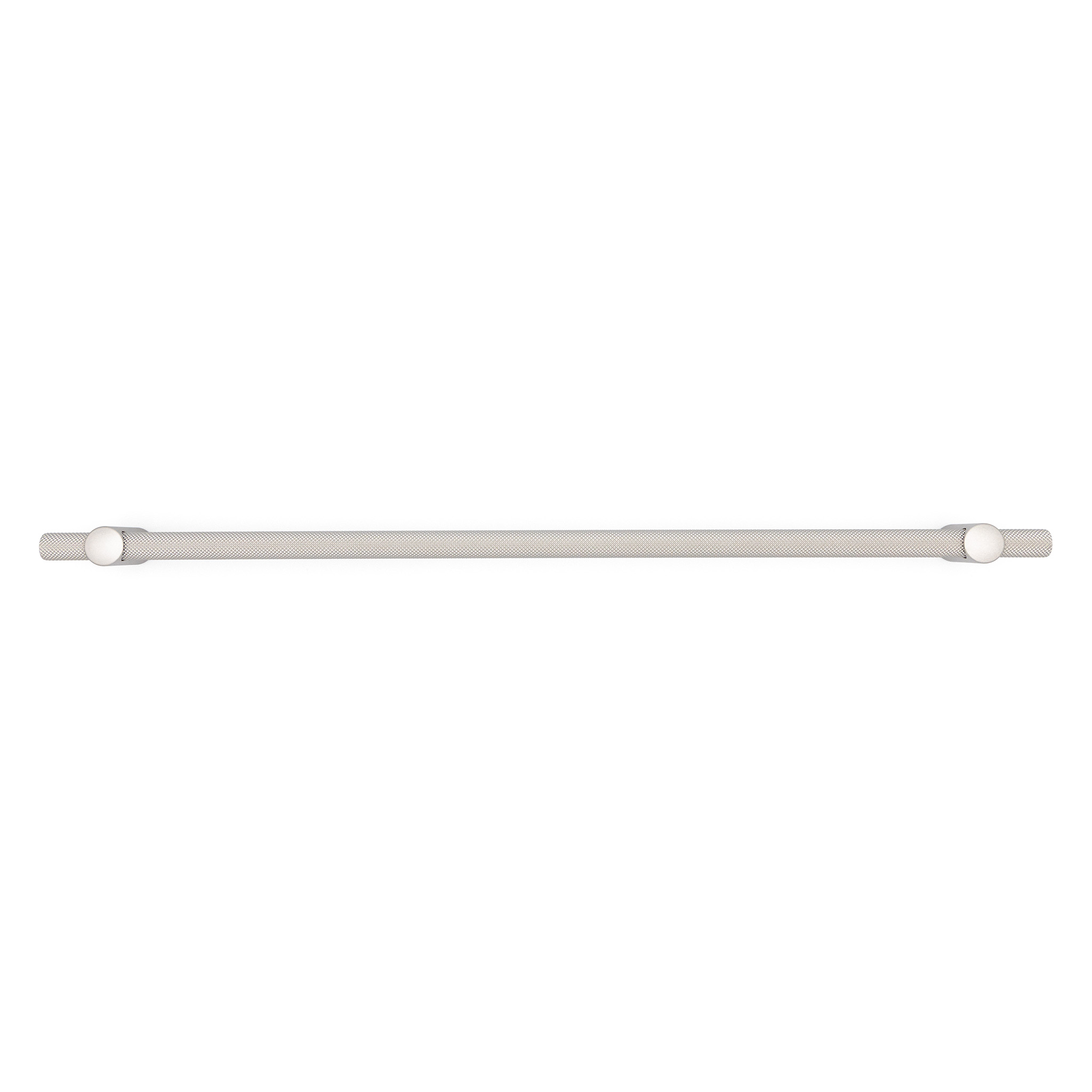 Renate Knurled Designer Pull, 320mm, Lacquered Silver