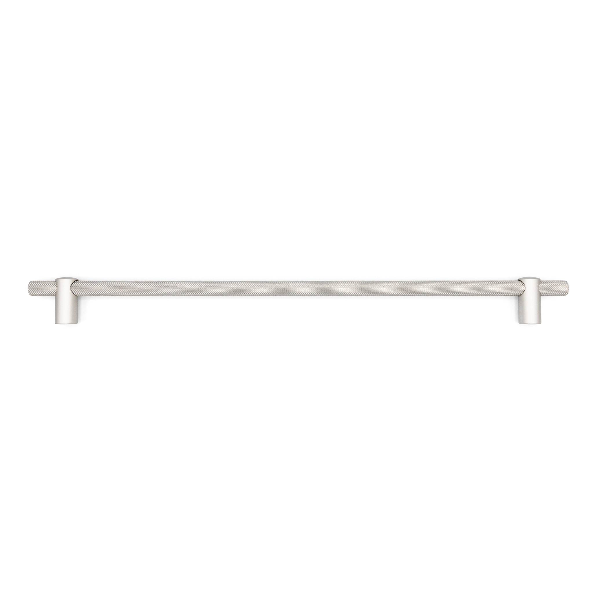 Renate Knurled Designer Pull, 320mm, Lacquered Silver