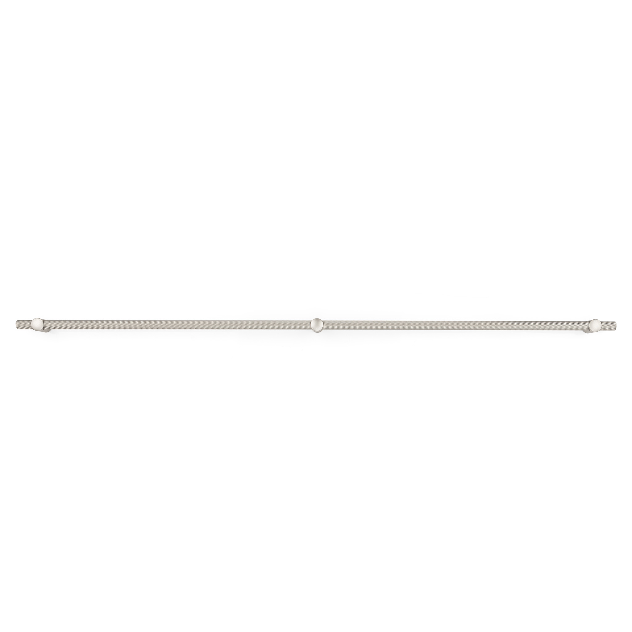 Renate Knurled Designer Pull, 640mm, Lacquered Silver