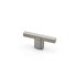 Ducale Knurled Designer T-Knob, Lacquered Silver
