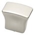 Tan Contemporary Knob, 34x23mm, Brushed Nickel