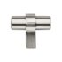 Kingston Modern Knob, 40mm, Brushed Satin Nickel