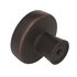 Blackrock Round Knob, 1-5/16 in (33 mm), Oil-Rubbed Bronze