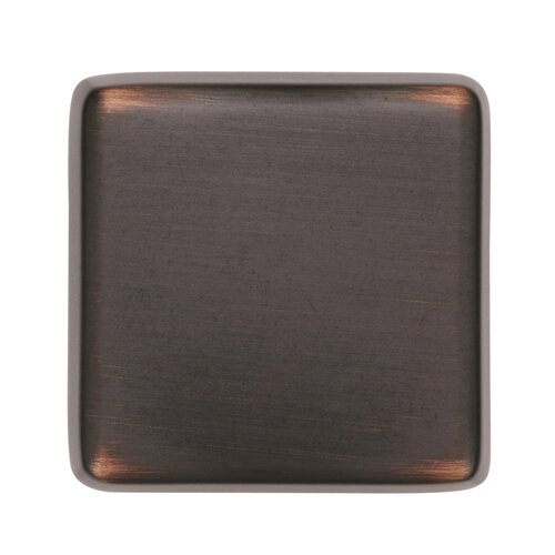 Blackrock Square Knob, 1-3/16 in (30 mm), Oil-Rubbed Bronze