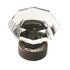 Traditional Classics Knob, 1-5/16 in (33 mm), Clear / Oil-Rubbed Bronze