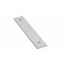 Art Deco Rectangular Backplate for Pull, Polished Nickel
