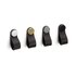 Flexa Leather Finger Loop Knob, 22x70mm, Black / Chrome