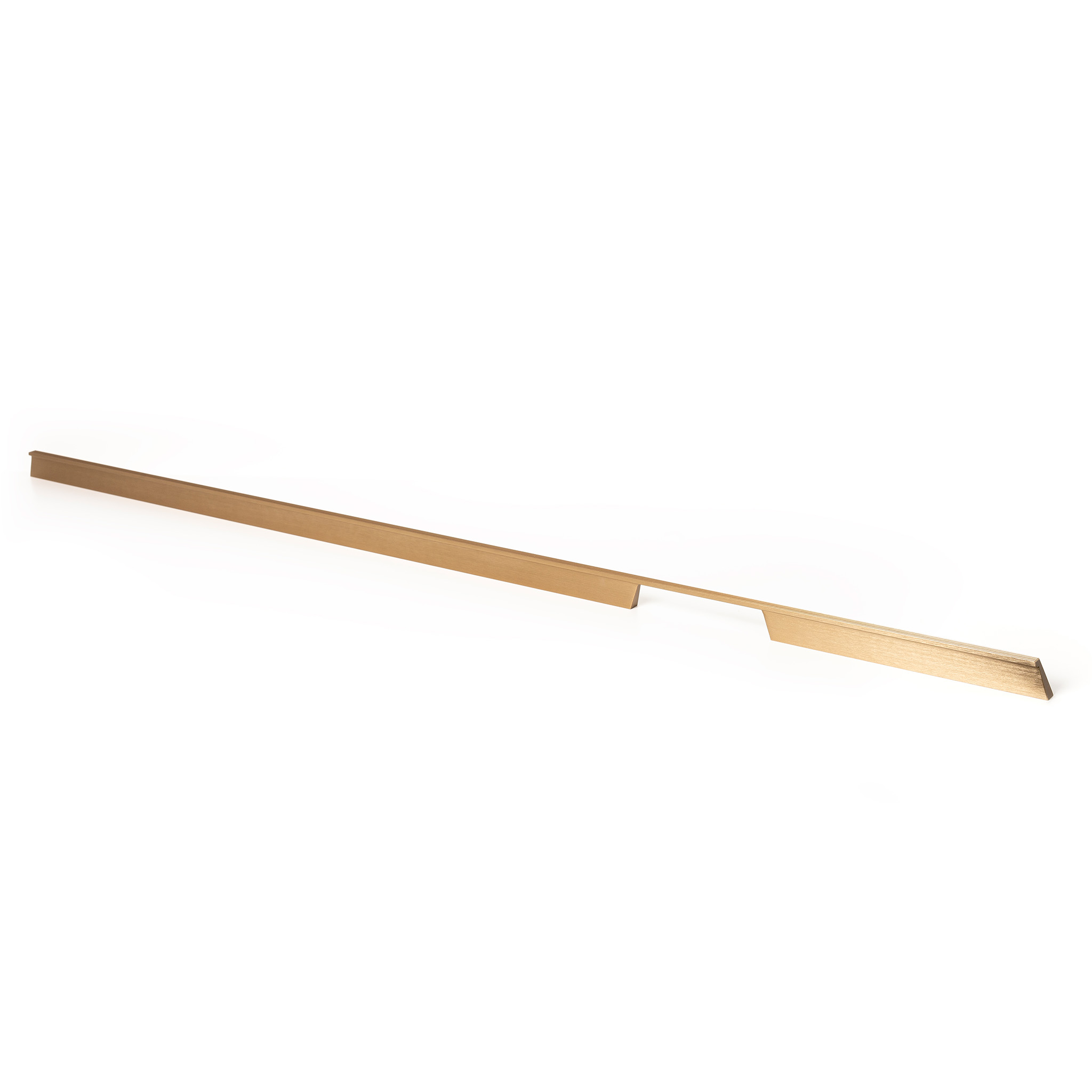 Rail Pull, 192mm, Brushed Brass, Right