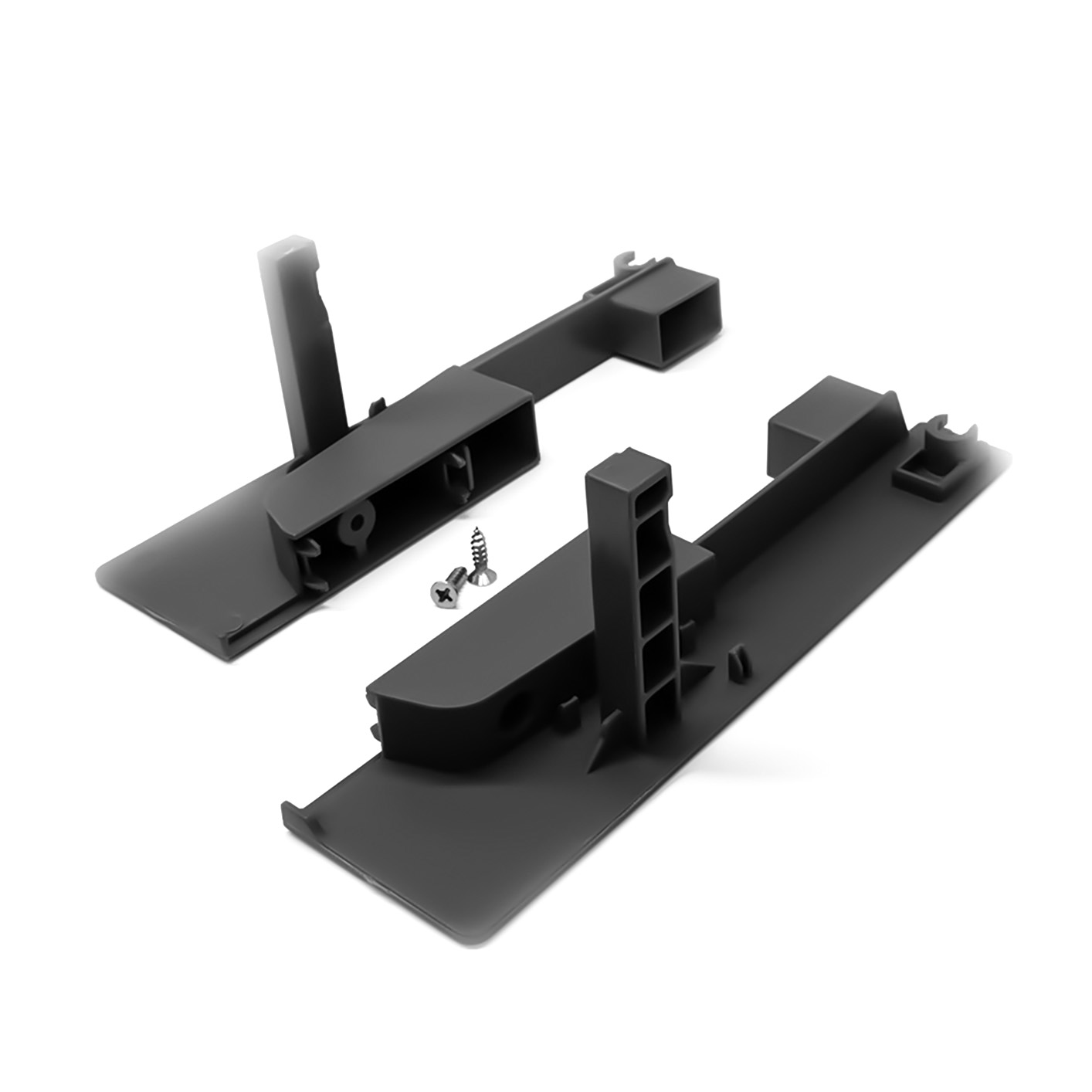 Front Fixing Bracket for Internal Drawer with Square Rails, 115 mm Height Sides