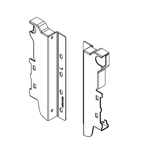 For Single Lateral Rail, Rear Fixing Brackets