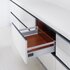 Doublewall Deep Drawer, Regular Boxside with 1 Square Rail and 115 mm Drawer Height