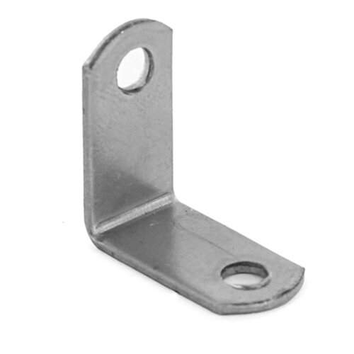 Angle Bracket with 2 Holes, rounded ends, 1 x 1 x 1/2