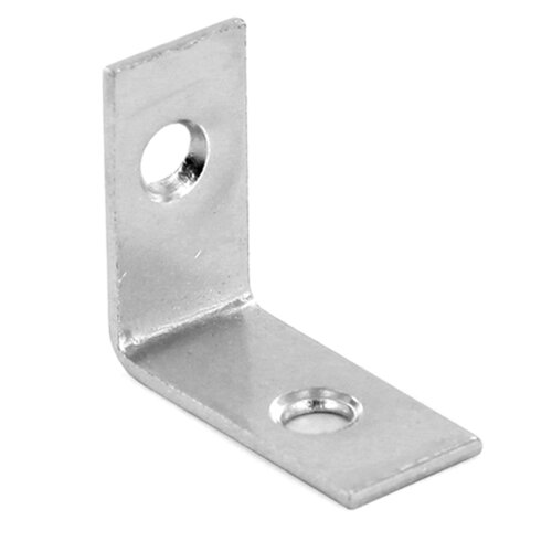 Angle Bracket with 2 Holes, square ends 1 x 1 x 1/2