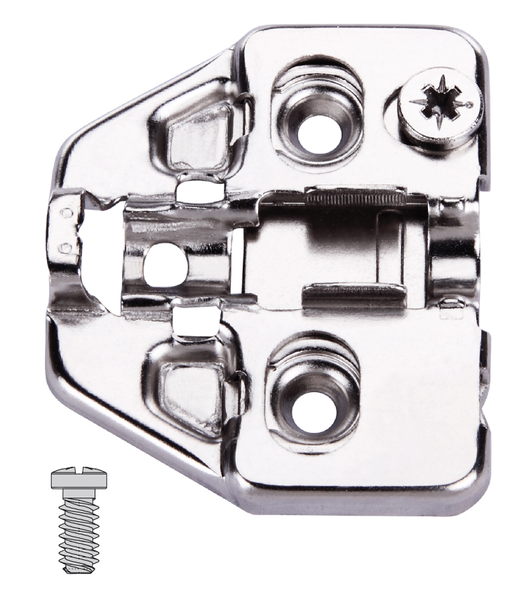 DTC Clip-On Plate with Cam Height Adjustment, Euro-Screws