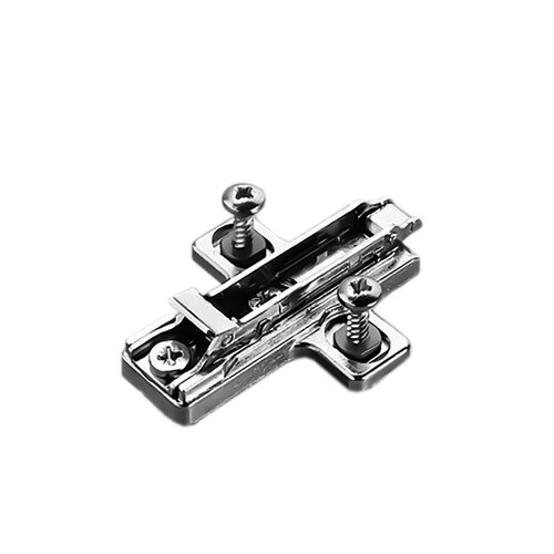 Salice # BAR4R, Domi Snap-On Cross-Shaped, Dual Cam Adjust, Mounting Plates, Expansion Dowel