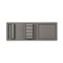 Area Knife Holder Accessory, Grey Matte Textured