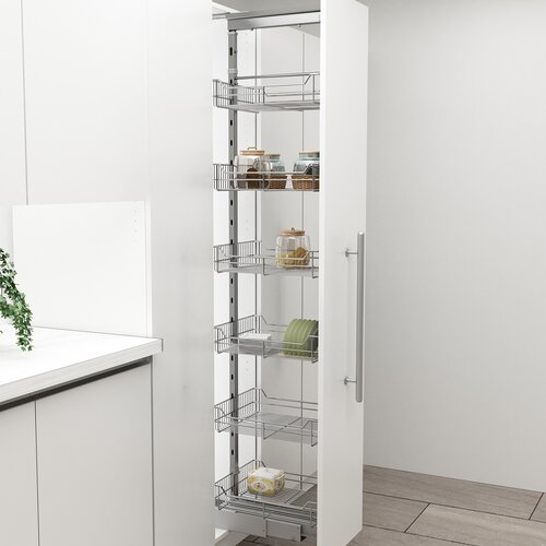 Space Pullout Pantry - Wire Bottom Baskets