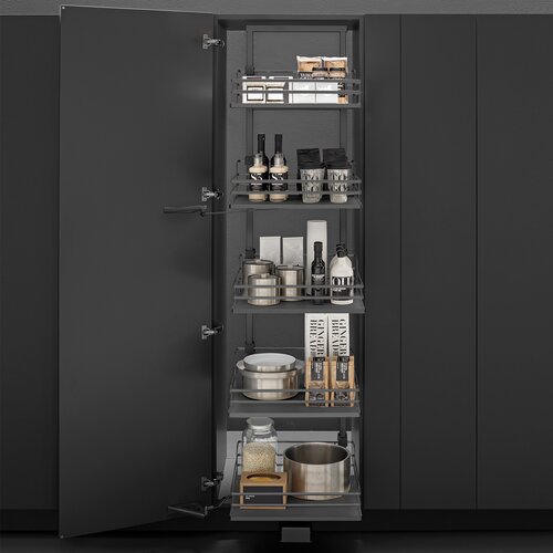 Maxi Pantry Pull Out Kits, Anthracite Grey