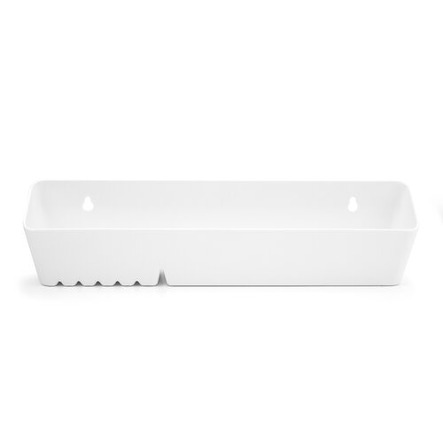 M-Series Tip-Out Tray with Soap Container and Ring Peg 14" White