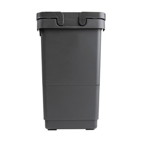 Single Bin 10L with Handles Anthracite