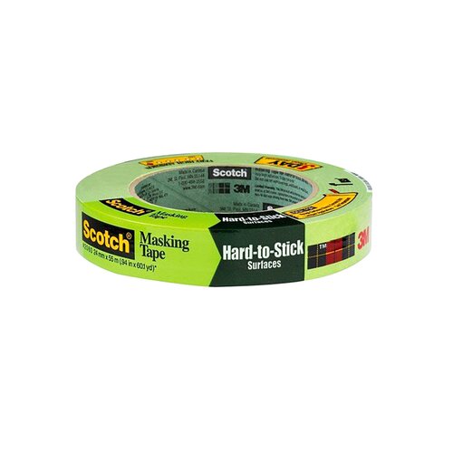 3M™ Scotch® Painters' Masking Tape for Hard-to-Stick Surfaces 2060, 24 mm x 55 m Roll