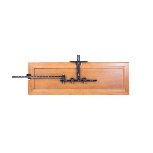 Extended Ruler Attachment for Cabinet Hardware Jig